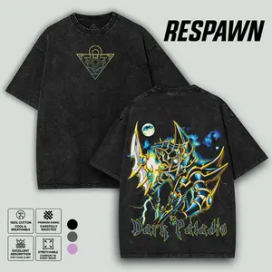 Dark Paladin Magician Yugioh Yu-gi-oh Monster Card Yugi Muto Yami anime manga game 2 sided Washed Tshirt Menswear Top graphic tees unisex merch wash vintage anime tee apparel