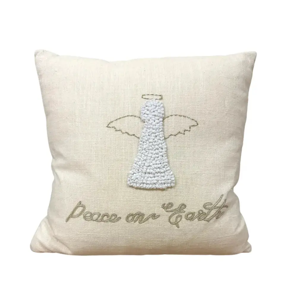 Angel Gold French Knot Pillow
