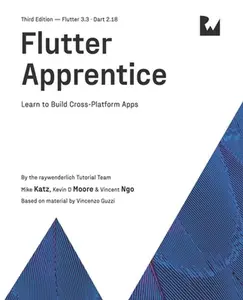USED-Flutter Apprentice (Third Edition): Learn to Build Cross-Platform Apps by Katz, Michael (Paperback)