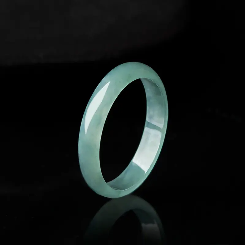 Skinny Jade Ring - Green Crystal Stacking Ring - Natural Gemstone Ring - Boho Jewelry - Gift for Her DOVEVITA JRA
