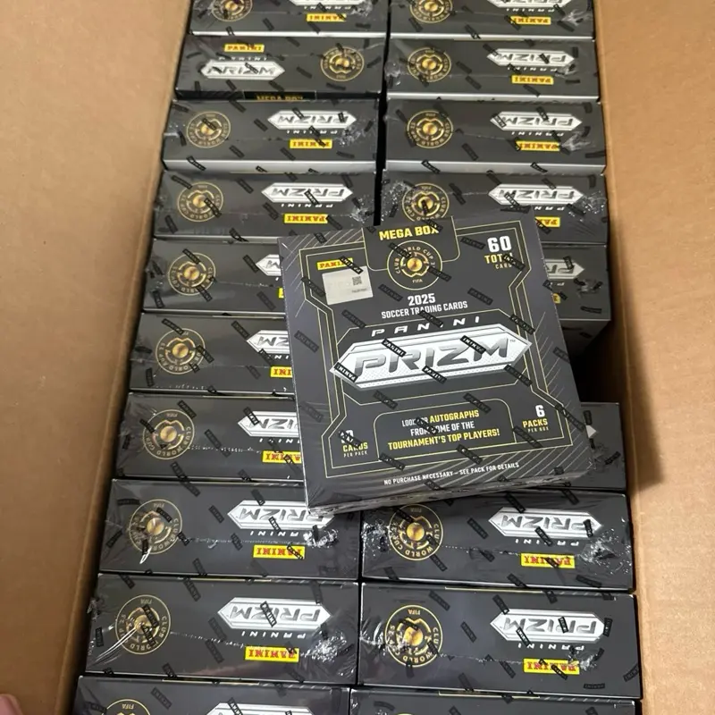 Panini 2025 Prizm FIFA Club World Cup Soccer Hobby Mega Box - 6 Packs of Cards with Autographs and Top Players