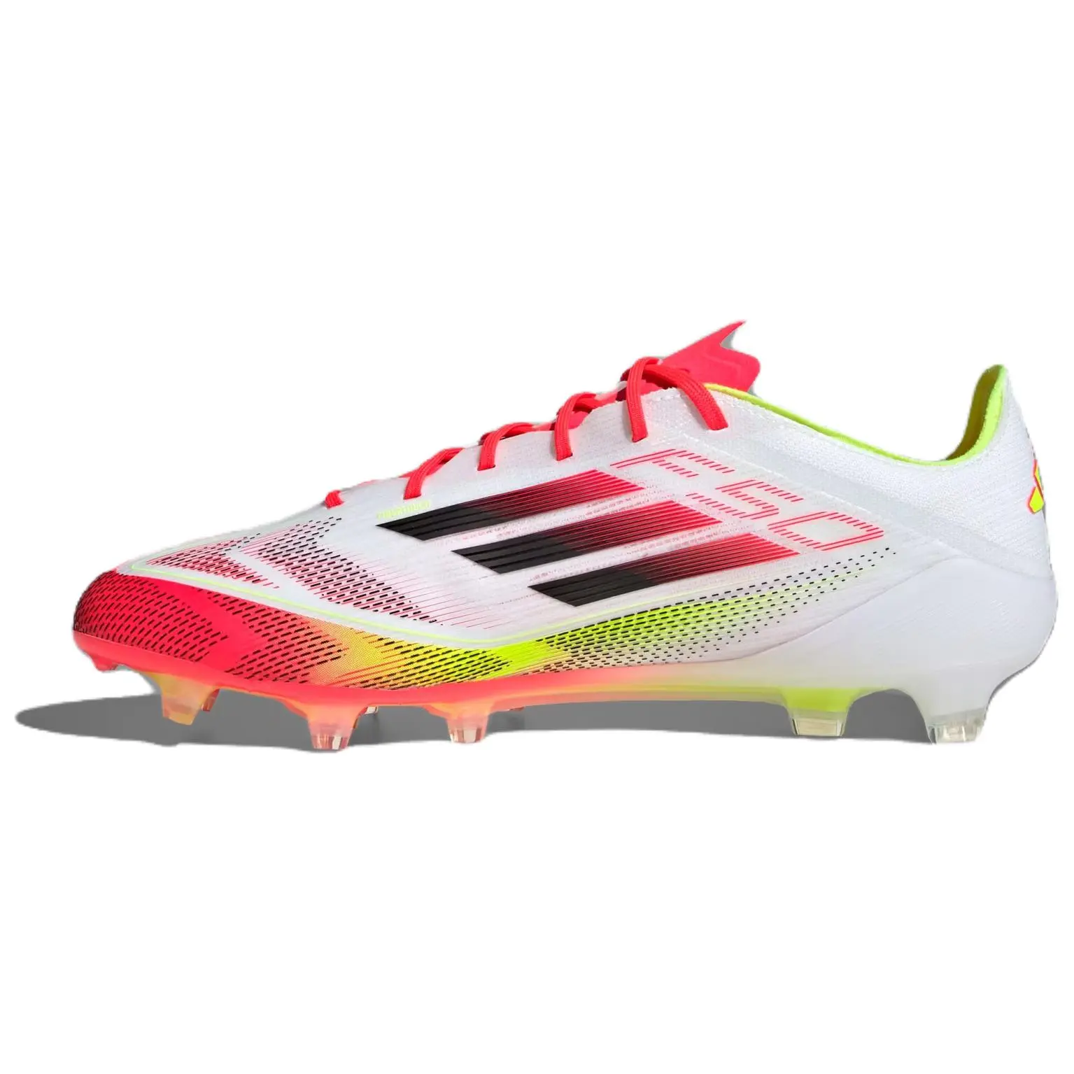 Adidas F50 Elite FG Solar Pack Minimalist Durable Non-slip Soccer Cleats Unisex Cloud White Core Black Yellow IE1206