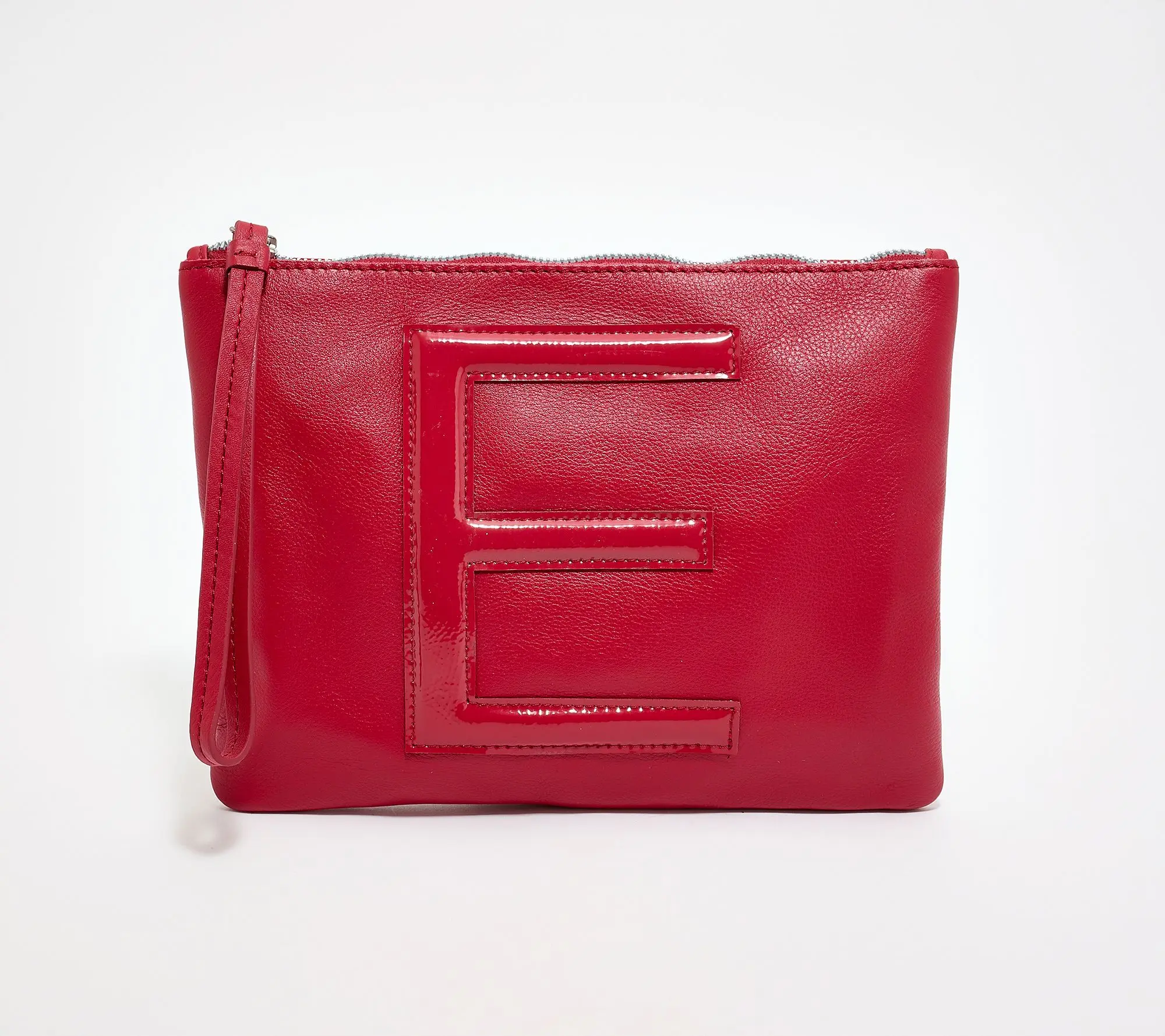 American Leather Co. Dover Leather Tonal Monogram Wristlet Pouch American Leather Co. Dover Leather Tonal Monogram Wristlet Pouch