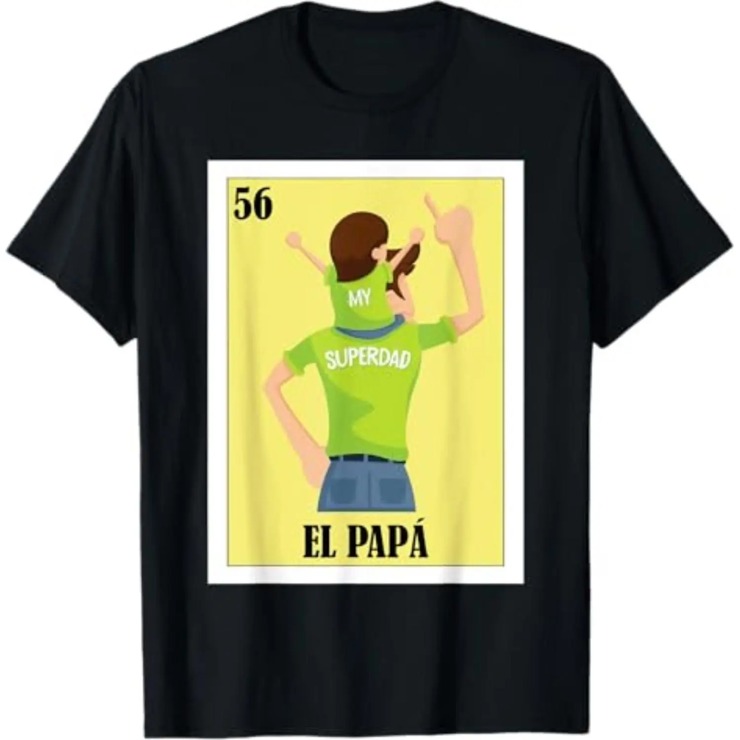 Women's Cotton Funny Mexican Design El Papa T-Shirt - For Dad