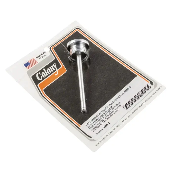 Colony 9885-2 Transmission Fill Plug & Dipstick | 1987-Up Harley Big Twin