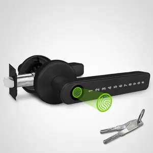 Guard Dog Ziplock Handle Door Lock - for Secure Home Protection Physical Key App Entry