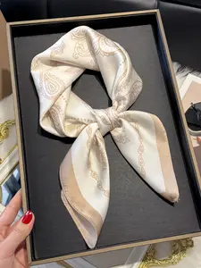 Women's Boho Paisley Print Scarf, Fitted Design, All-Season Accessory, Versatile Fashion Item, Elegant Spring & Summer Wear