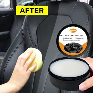 Car Interior Cleaning Cream, Seat Cleaning & Polishing Lotion with Sponge, Quick Refresh, Professional Car Interior Care Product, Car Cleaning Kit