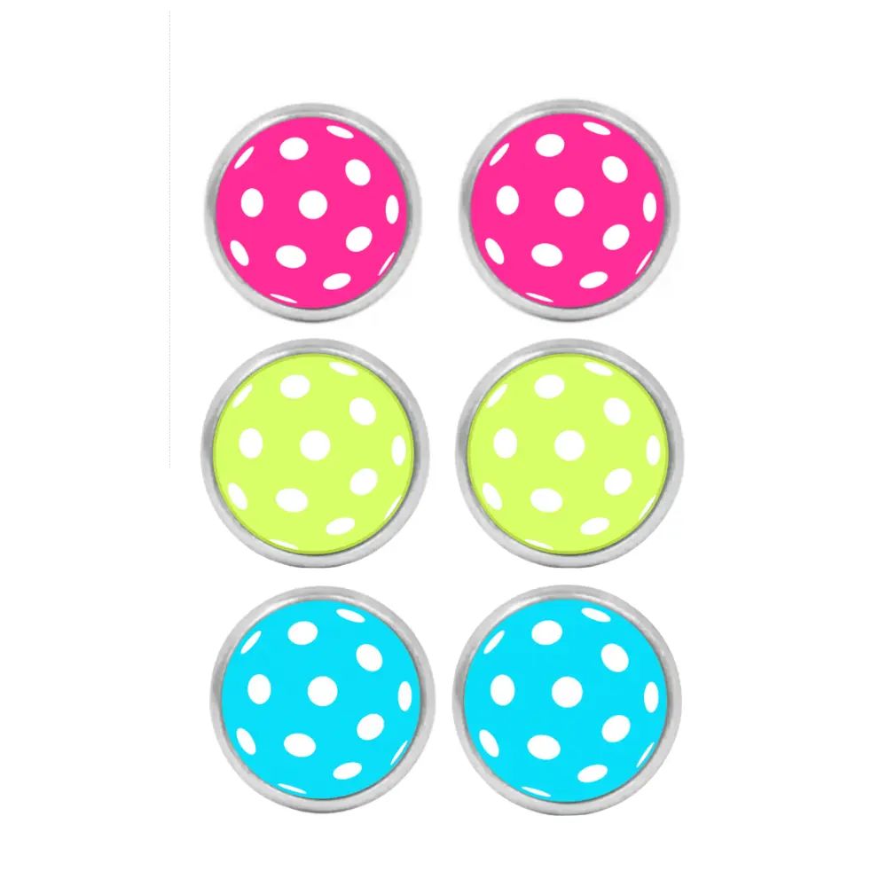 Pickleball Stud Earrings