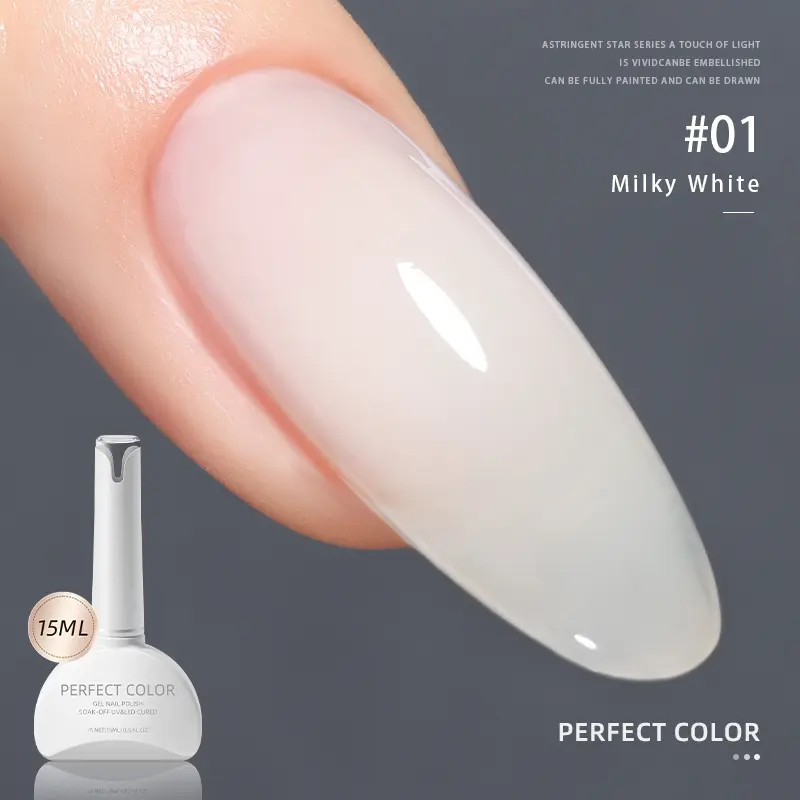 15ML Rubber Base Builder Gel,Needed Top Coat & UV/LED, Long Lasting 4-in-1 Milky White Foundation for Nails Strengthening & Thickening, Self-Leveling Soak Off Gel for Weak Damaged Nails, Gift, Nail Care Summerwins