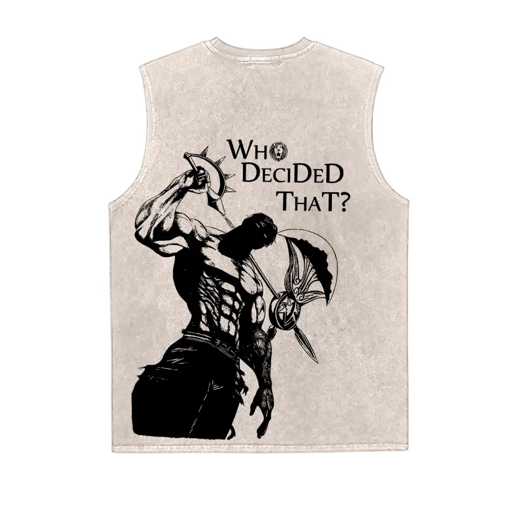 Vintage Tank 90s Graphic Sleeveless Tank Tops Men Vest Streetwear Outfits Men Vacation Outfits Sleeveless Shirt