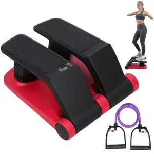 Explorinox Foldable Exercise Step Machine, Adjustable Home Activity Equipment, Mini Motion Trainer with LCD Monitor