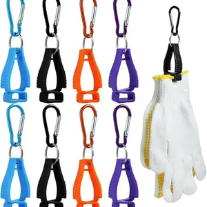 8Pcs Glove Clips for Work, Glove Holder Grabber Clips, Work Belt Accessories, Glove Keeper for Construction Workers & Safety Gear