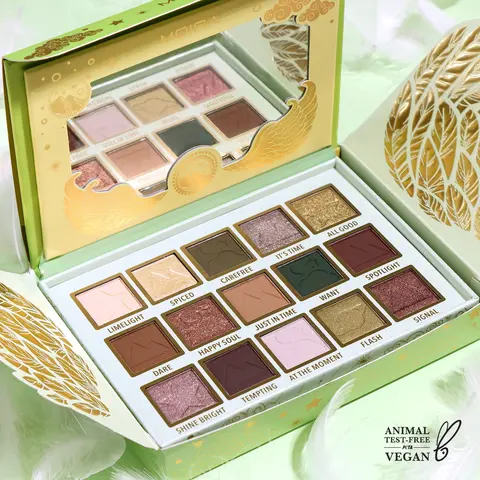 MOIRA | Time To Shine Palette | Multi-Finish Eyeshadow Palette with High-Pigment Shades