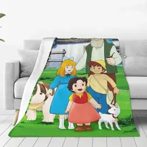 Funny Comfy Polyester Blanket Heidi Girl Of The Alps Anime Blanket Sofa Cover Spring/Autumn Throw Blanket for Home Outdoor Plush Thin Quilt The Ultimate Christmas Present