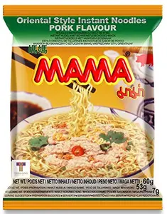 MAMA Savory Instant Noodle Pack, Artificial Pork Flavor Instant Noodles