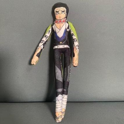 Demon Slayer Complete Characters Plush Dolls | Muzan, Akaza, Infinity Castle / Mugen Train Ver. | Poseable Dried Mouse Style with Wire Inside