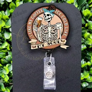 Cold Like My Soul Retractable Badge Reel