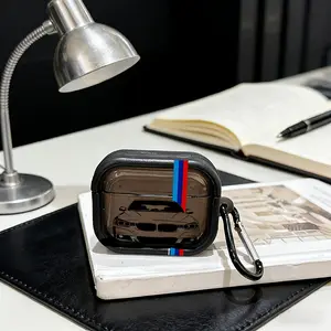 Blue Car Pattern Protective Case Cover for Apple AirPods 1/2/3/4/pro/pro2, Tpu Texture, Lightweight & Durable, Anti-Scratch, Shockproof