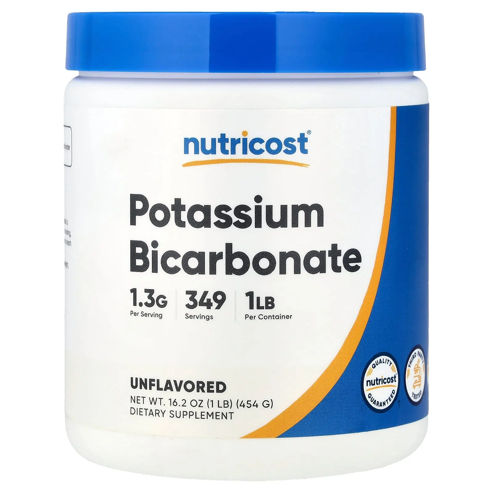 Nutricost Potassium Bicarbonate, Unflavored, 16.2 oz (454 g)