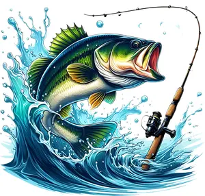 DTF Transfer – DC Fish Reel Multi Sizes