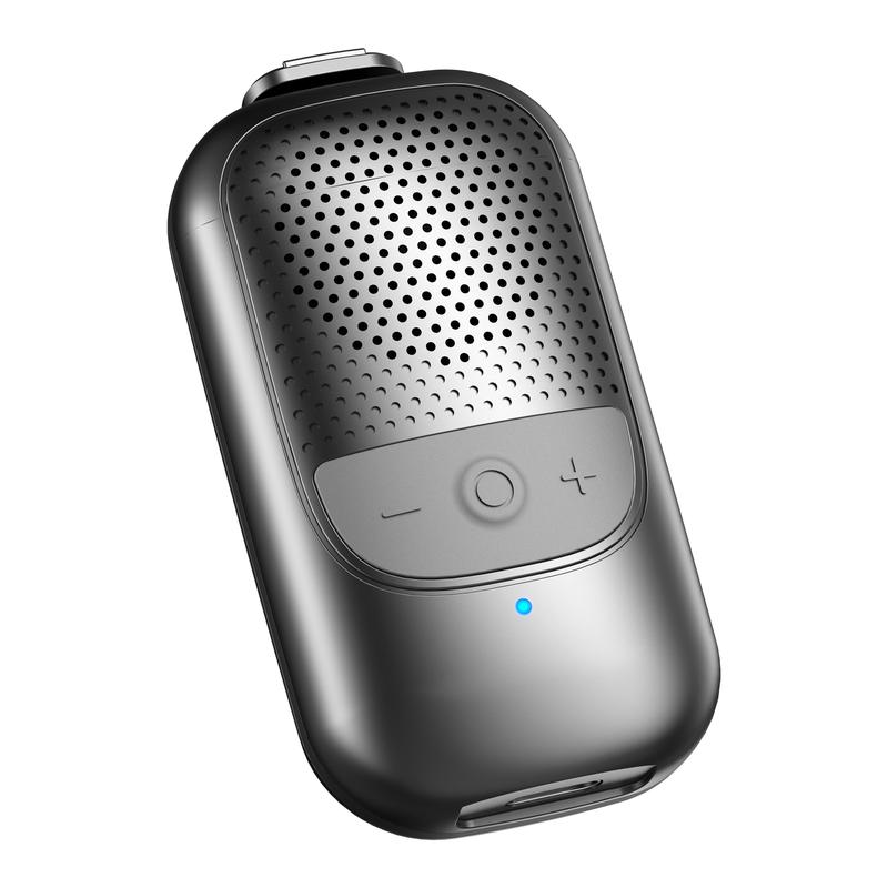 Waterproof Clip-On Bluetooth Speaker – 10H Playtime, Wireless Hands-Free Calls & Music for Work, Hiking, Running, Outdoors