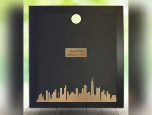 Chicago Skyline Guest Book Frame