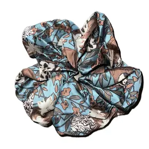 XL Patterned Scrunchie for Women - Fashion Hair Accessory satin silk