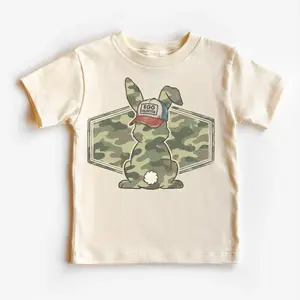 Easter Egg Hunter Camo Toddler T-Shirt - Boys Easter Bunny Hunting Eggs Kids Tee - Unisex Shirt