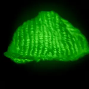 Glow in the Dark Kint Hat - Fun Beanie for Halloween Night - Scary Good Look for Kids - Green Color