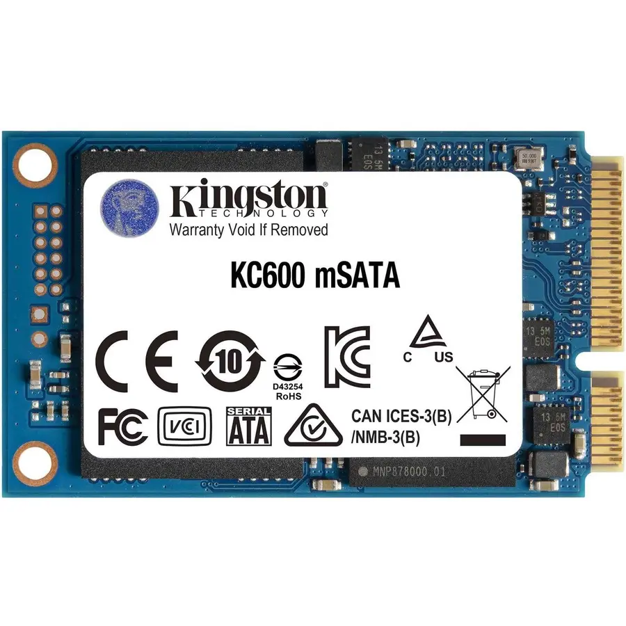 Kingston KC600 256GB MSATA 3D TLC NAND Internal Solid State Drive SKC600MS/256G