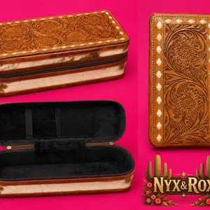 Tooled hair on jewelry box