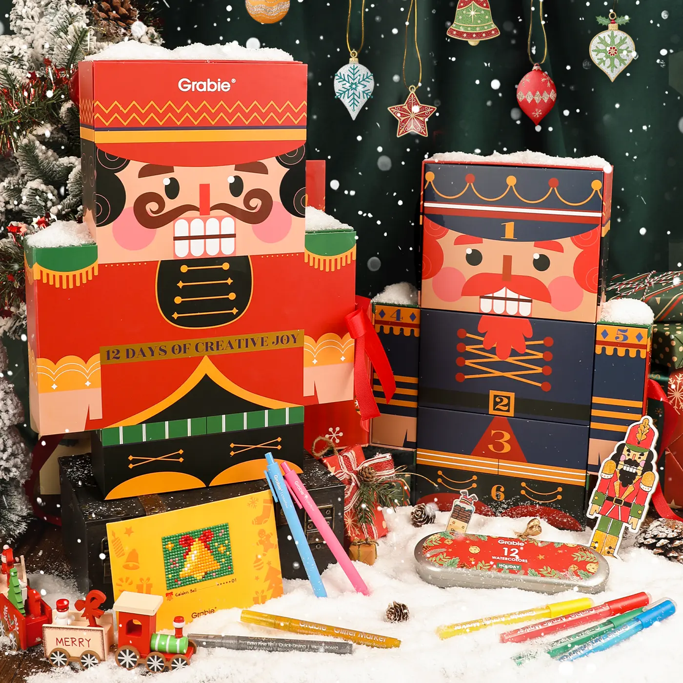 Grabie 2026 Carmi & Indie 3D Nutcracker 12-Day Advent Calendar, TikTokShopBlackFriday, DiscoverYourGift,TikTokShopCyberMonday