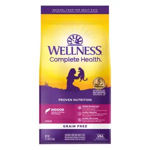 Wellness Complete Grain Free Salmon & Herring Indoor Dry Cat Food