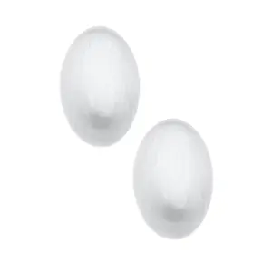 Icon Puffed Oval Stud Earrings