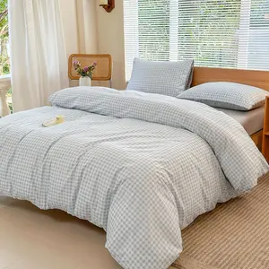 Geometric Pattern Modern Bedding Set, 1 Count Bedspread & 1/2 Counts Pillowcase without Filler, Soft Comfortable Bedding Set for Home Bedroom