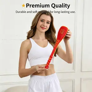 Acupressure Massage Tool with Wooden Beads, Back Massager Hammer, Health Care Device, Traditional Acupuncture Therapy Aid