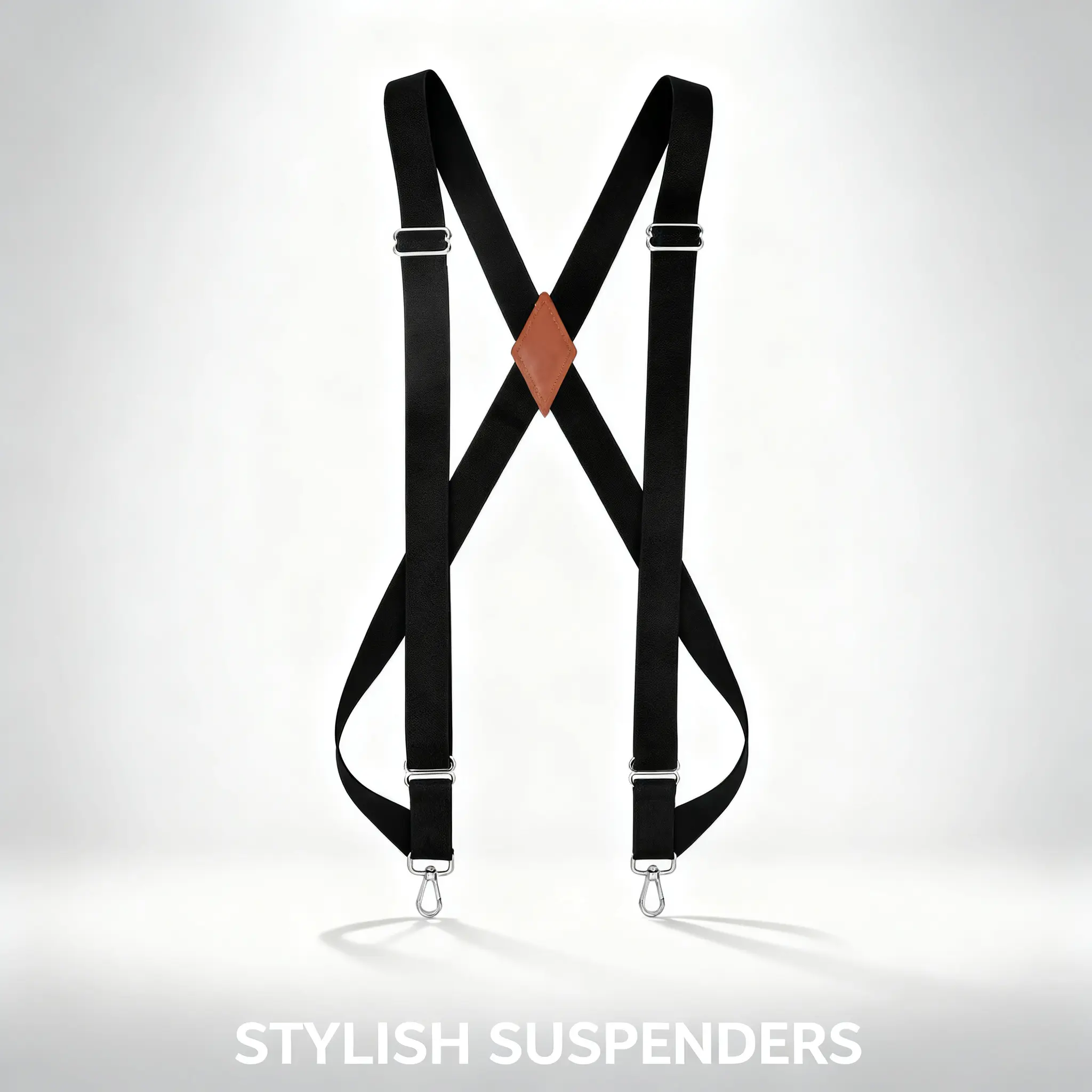 Men’s Side Clip Suspenders Adjustable Elastic X Back Heavy Duty Braces with Swivel Hooks for Work Pants Durable Comfortable Fit for All Day Wear