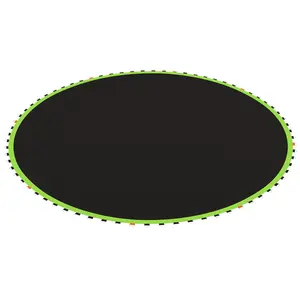 Green Trampoline Replacement Mat for 12' Trampolines, Compatible with 72 V-Hooks and 5.5" Springs (Springs & Frame Not Included)