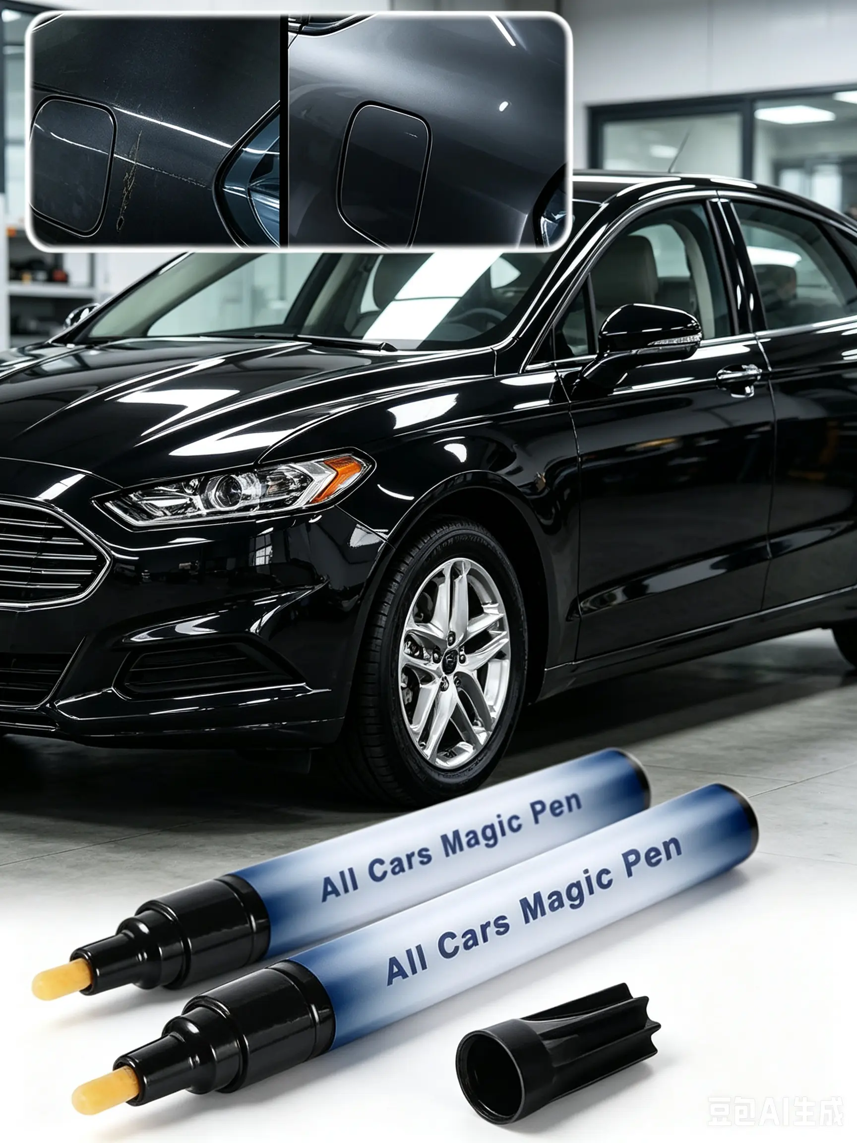 Magic Car Scratch Remover Pen, 2026 New Upgrade Car Paint Pen, Portable Automotive Scratch Remover, Car Touch Up Pen for Drivers, Easy to Use high gloss shine professional detailing daily care remove dirt advanced ceramic technology quick application step