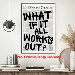 Unframed Canvas Print New York Times Magazine Cover, Minimalist Newspaper Art Poster, Art Wall Decoration, Home Decor Decoration Choice, Model_xinghao