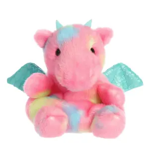 Palm Pals Adorable Anya Dragon 5 inch Pink Mini Soft Plush Collectable Stuffed Animal