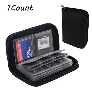 SD Card Holder Case, Micro SD Card Holder, Portable 22 Slot Memory Card Case for 18 SD Cards & 4 Cf Cards, Durable Storage Solution