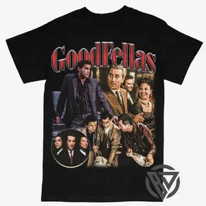 Goodfellas T-shirt For Men Women, For Fans Unisex Casual Streetswear Top Movie Rap Style