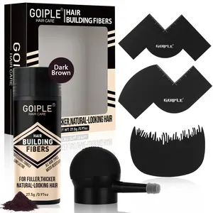 Natural Hair Building Fibers for Men and Women Hair Thickening Powder Adds Volume Professional Styling  Everyday Life Haircare (Dark Brown)