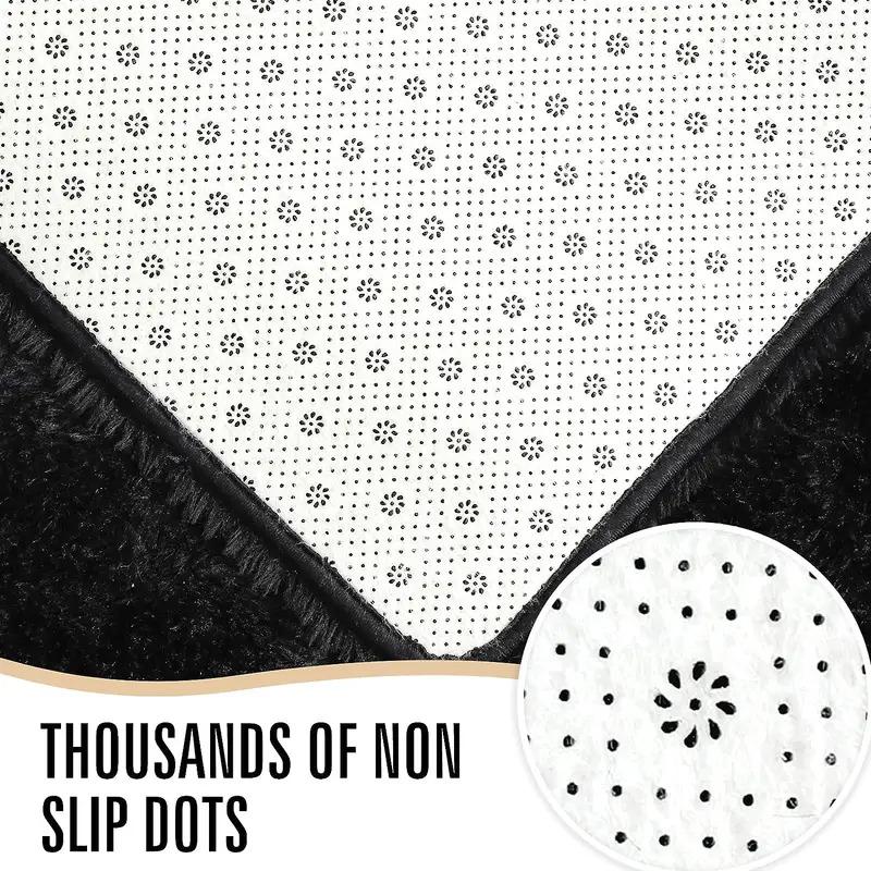 Solid Color Fuzzy Rug,  Rectangle Non-slip Soft Tuff Tufted Bedroom Carpet, Winter Warm Floor Mat for Home Living Room Decor, Fall Decor, Valentine's Day Gift