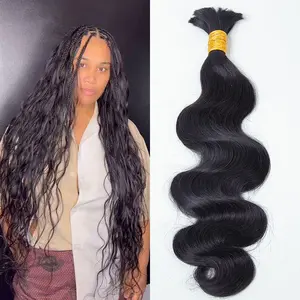 [Eayon] 18"-20" Bulk Human Braiding Hair Body Wave Natural Color