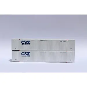 Jacksonville Terminal Company 535008 CSX (early) 53' HIGH CUBE 6-42-6 corrugated containers with Magnetic system, Corrugated-side. JTC #535008, N Scale