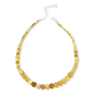 Mine Finds by Jay King Yellow Opal Bead Graduated 18" Necklace