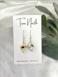 Sunflower Dangle Earrings